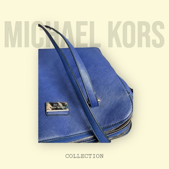 Michael Kors Blue Epi Handbag - Picture 14 of 16
